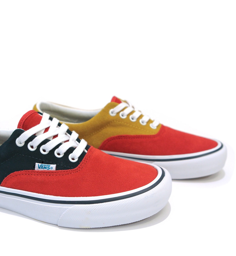 vans era pro 50th navy and red skate shoes